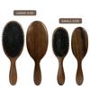 Hot Sale Popular High Quality Metal Pins Nylon Teeth Boar Bristle Sandal Wood Brushes Big Small Size