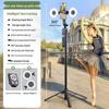 2025 Умный монопод для селфи: 360° Автоматически поворачивающийся стабилизатор с отслеживанием лица для мобильных прямых трансляций