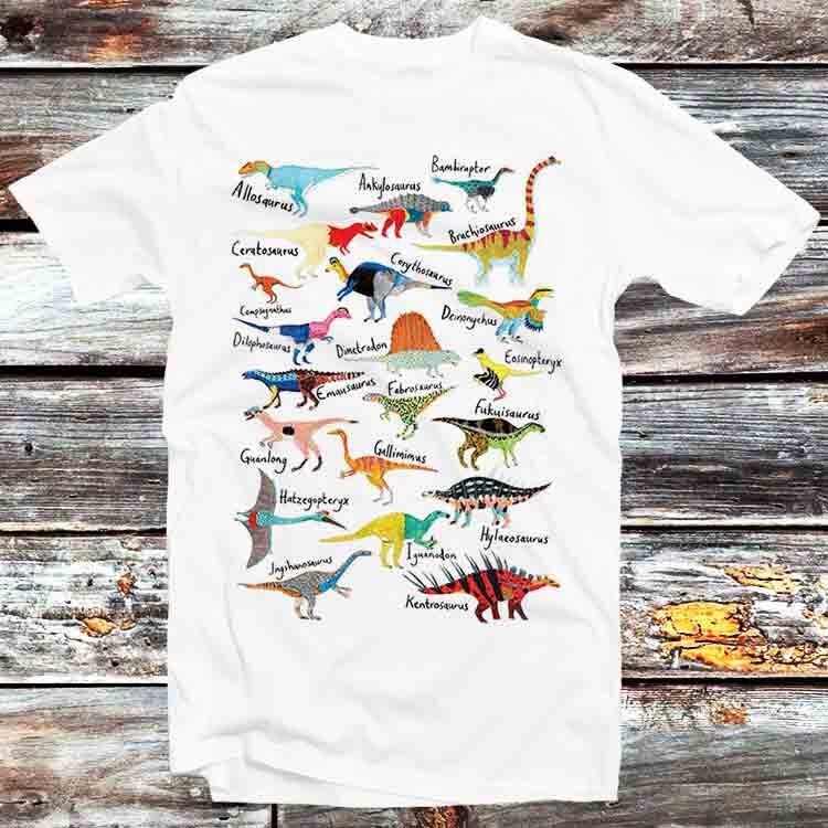 Dinosaur Names Planet Universe T Shirt Mens Womens Tees Top B657