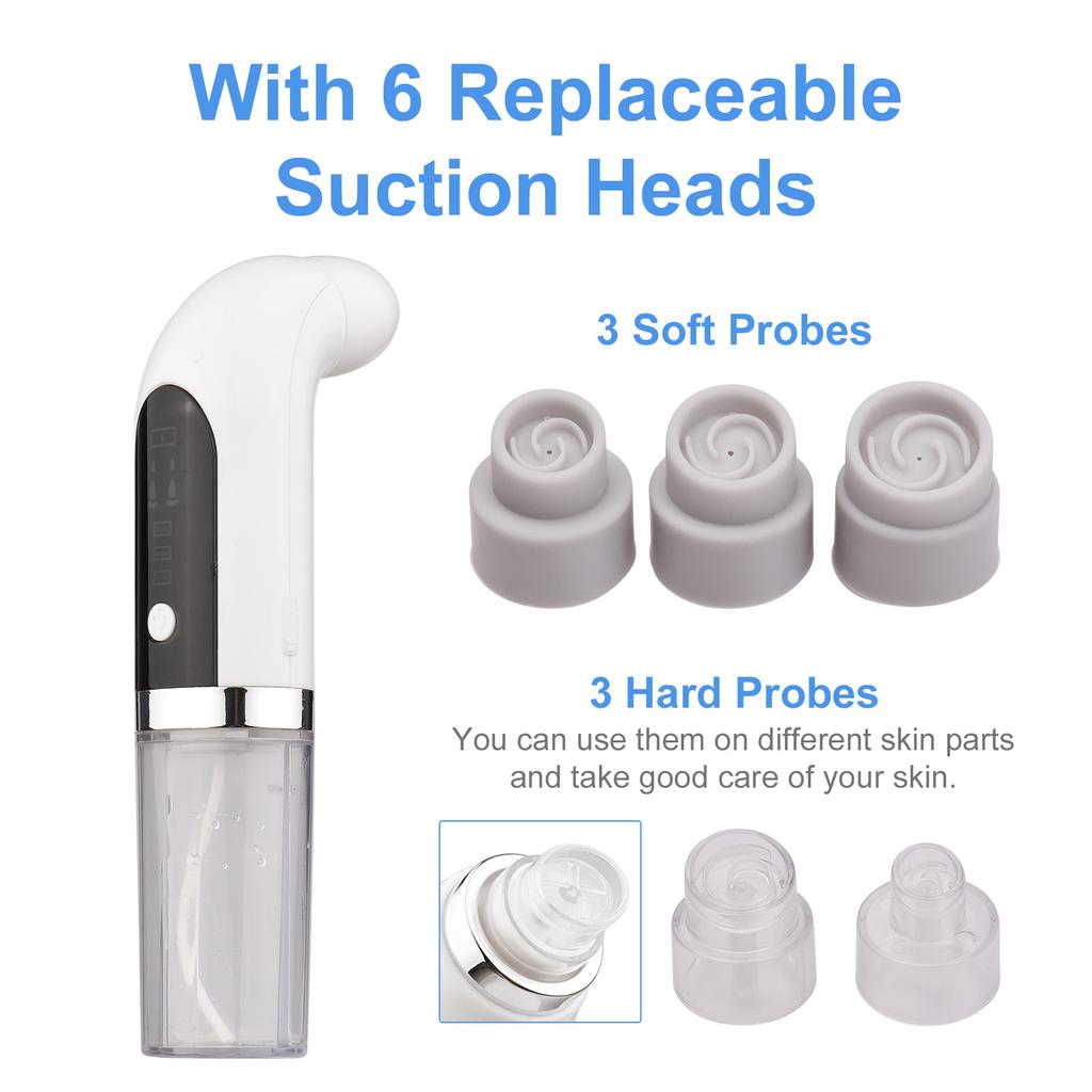 Переносной прибор для красоты с микропузырьками, электрический очиститель для лица, водный цикл, средство для удаления черных точек