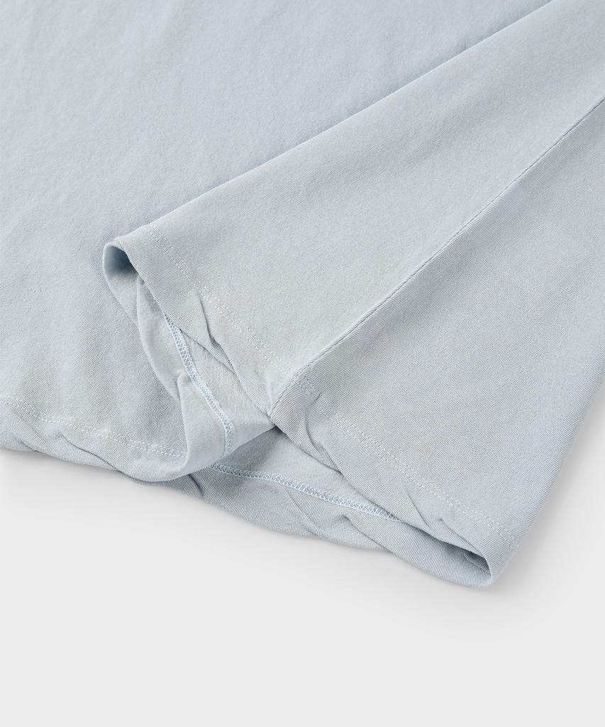 PANICALE Sky Blue Vintage Washed Logo T-Shirt (Type B)