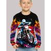 Men's Clothing Boys Tshirt Long Sleeve 3D Fashionable Dirt Bike Graphic Kids All Season Clothes Casual Daily Pullover Tops
