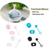 1 Set Silicone Spill Proof Stopper Food Grade BPA-Free Reusable Straw Cover Round Lid Stopper Plug Accessories