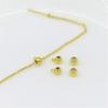 Set of 20 Round Bracelet Connector Clasps Positioning Bead for Necklaces Fashionable Spacer Beads for Jewelry Making