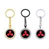 Diamond Car Keychain Pendant Key Ring Holder for Mitsubishi Pajero L200 Outlander ASX Eclipse Montero Ralliart Starion Galant