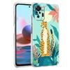 Прозрачный чехол для телефона для Redmi 13C 12C 10C Note 13 12 11 11T K40 Plus Pro Мягкая TPU накладка Чехол с принтом Тропические джунгли Леопард