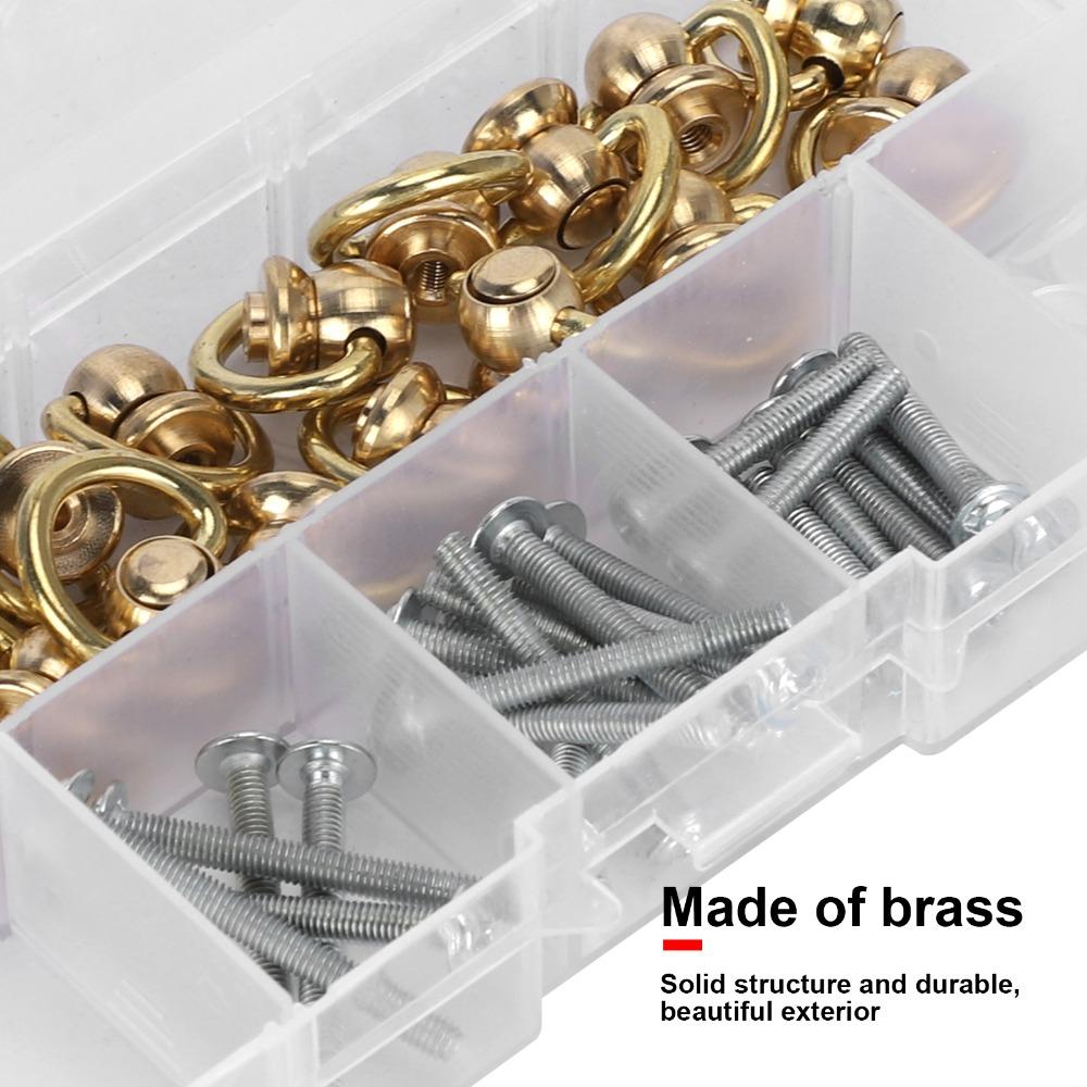 Heavy Duty D Ring Rivets Screw And Washer Set Buckle Handle Connector For DIY Crafts