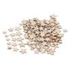 200pcs Unfinished Wood Star Cutouts 10/12/15/20mm DIY Crafts Blank Wooden Pieces Stars Ornaments for Wedding Party