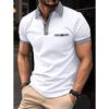 Summer Short Sleeve Shirt Men Plaid Patchwork Men's Pocket Sports Shirts Black Blue White Tops