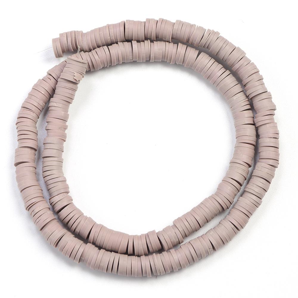 1 String 6mm Multicolor Polymer Clay Beads Flat Round Handmade Loose Spaced Beads For Jewelry Making DIY Bracelet Earrings Craft