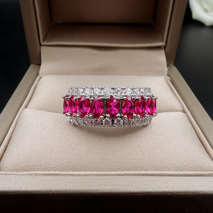 Jewelry Color Treasure Popular Red Corundum Imitation Pigeon Blood Red Treasure Retro Ring Children'S Jewelry Jewelry