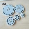Pottery Trimming Aid 5PCS Foot Ring Tool, Reusable ABS DIY Clay Molder, Professional Tool Handmade Ceramic Base Alignment for Consistent Bowls