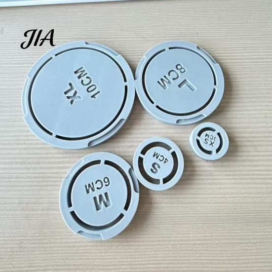 Pottery Trimming Aid 5PCS Foot Ring Tool, Reusable ABS DIY Clay Molder, Professional Tool Handmade Ceramic Base Alignment for Consistent Bowls