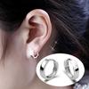 Fashion Silver-Plated Ear Studs Glossy Men's and Women's Ear Clip Earrings Korean Style Women's Ear Rings Earrings