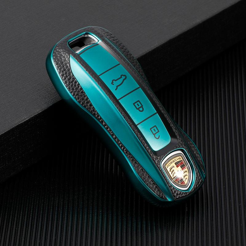 New Fashion TPU Car Key Case Cover For Porsche Panamera Cayenne 971 911 9YA Macan Boxster 34 Buttons Keyless Remote Protection