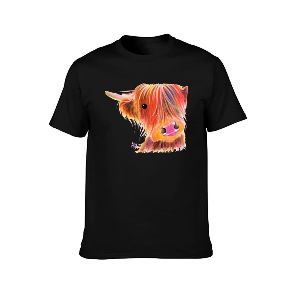 Scottish Highland Cow PRiNT SWEET SATSUMA by Shirley MacArthur TShirt essential t shirt TShirt