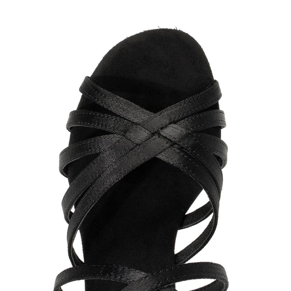 Women's Latin Dance Shoes Satin Professional Ballroom Salsa Practice Performance Dance Shoes