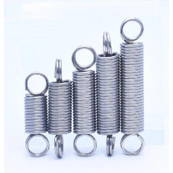 304 stainless steel pull spring double loop closed hook Stretch spring,Wire Dia0.6/0.7mm,OuterDia5/6/7/8mm,Length15-300mm.