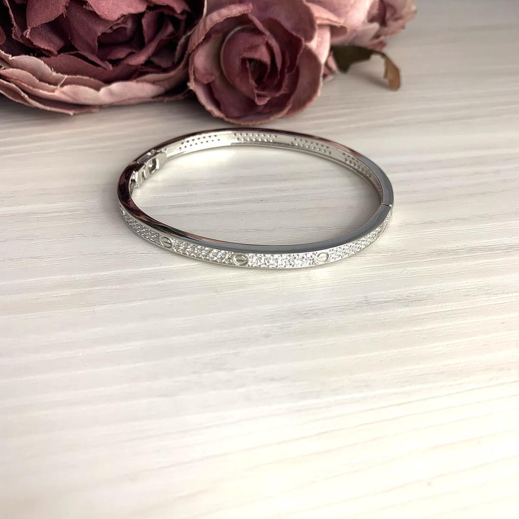 Серебряный браслет с фианитами (2070924)