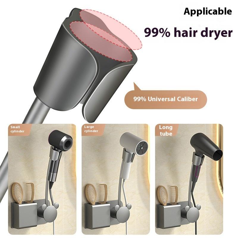 Нет необходимости сверлить отверстия, настенное крепление, свободные руки, нет необходимости держать фен, регулируемый универсальный стеллаж для хранения воздуховодов