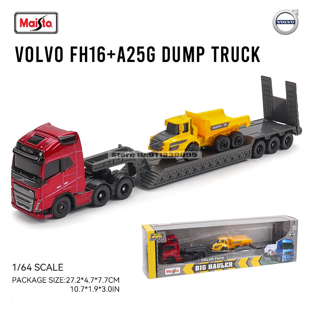 Майсто 1:64 SCANIA 770 S Volvo Транспортное средство для перевозки вилочных погрузчиков Экскаватор литая точная модель автомобиля Коллекция моделей подарок