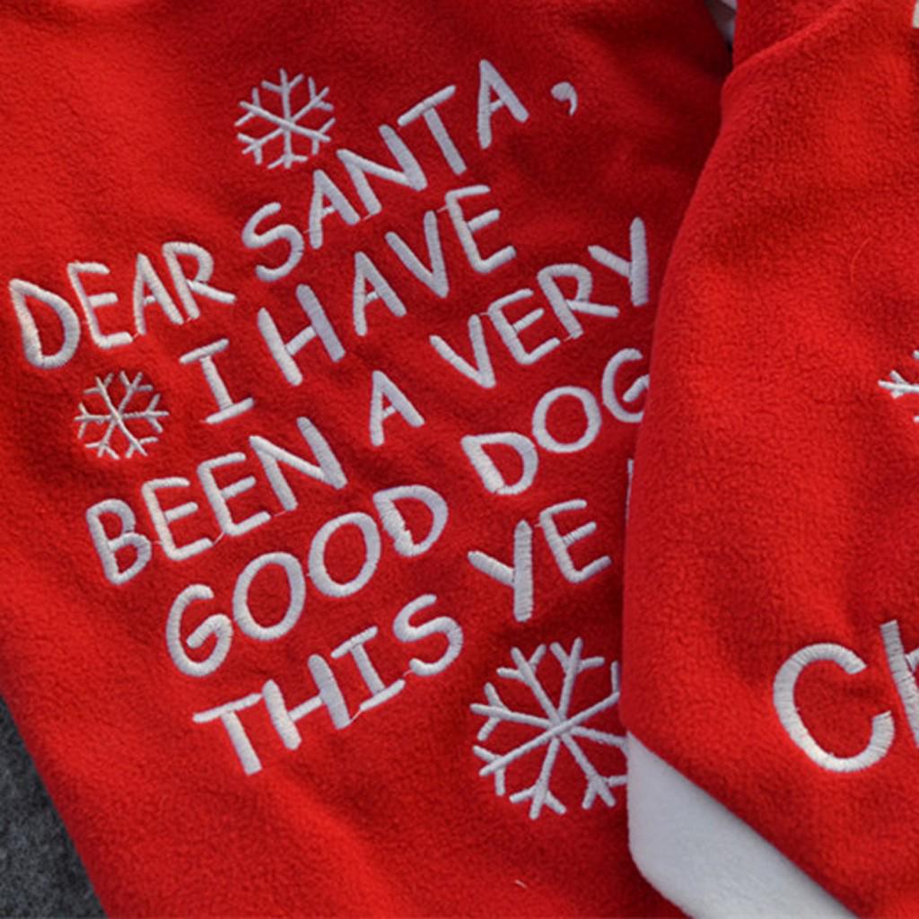 Pet Dog Winter Christmas Print Plush Clothes Pet Dog Long Sleeve Top