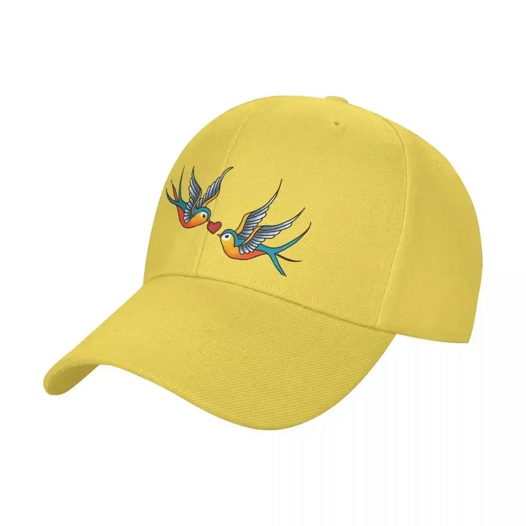 American Traditional Swallows Baseball Cap derby hat Unique hats Hat men Golf Men Women's