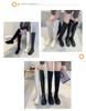 2023 Women's Over-the-Knee Black Knight Boots: Trendy, Thick-Soled, Large Size Autumn/Winter European Style