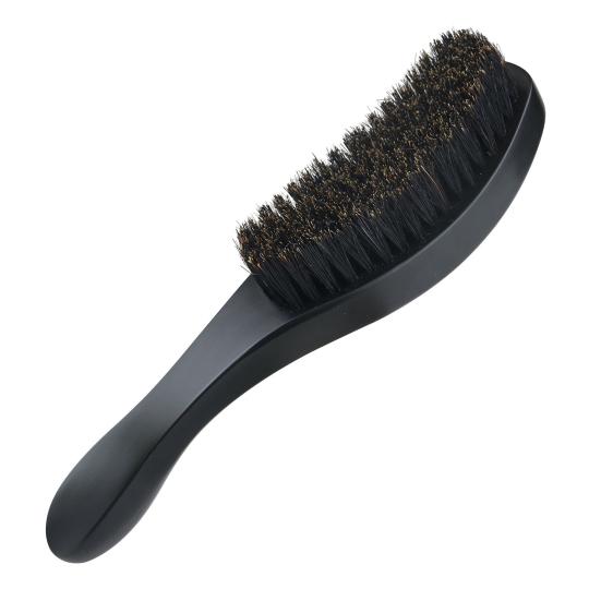 Men Beard Brush with Ergonomic Handle Nylon Boar Bristle Curved Wave Beard Straightener Brush Home Salon Men Mustache Grooming Styling Tools