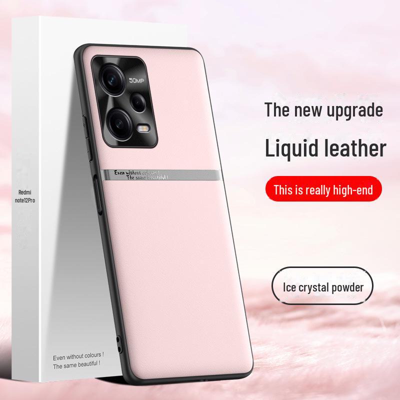 Чехол Redmi Note 12 Pro Liquid Leather Anti-Fall
