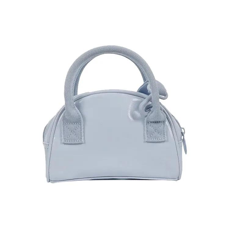 PUMA Patent Leather Shoulder Bag , Crossbody Bag , Handbag Regular Women's Blue (Unisex) Handbags 078715 03