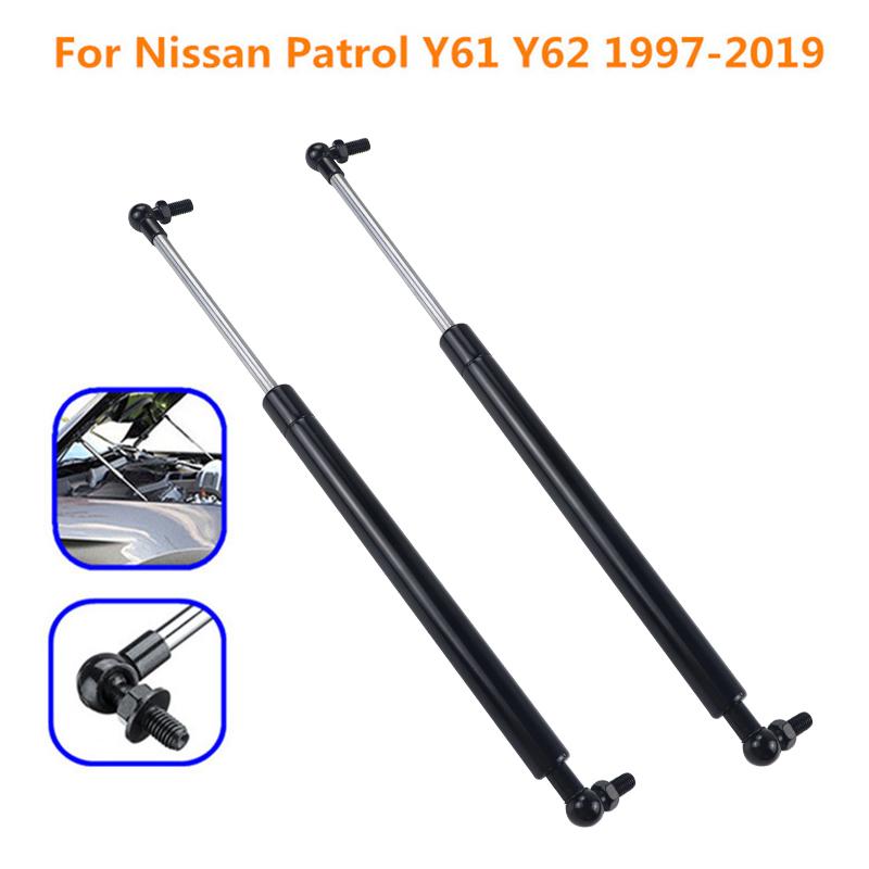 2 шт. автомобильный передний капот подъемник опоры амортизатора газовые стойки стойки штанги стержня замена для Nisan Patrol Y61 GR GU-GU11 1997-2019