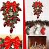 Christmas Decoration Balls, Upside Down Tree Ornaments, Creative Window Display Decorations, Bow Vine Door Hanging