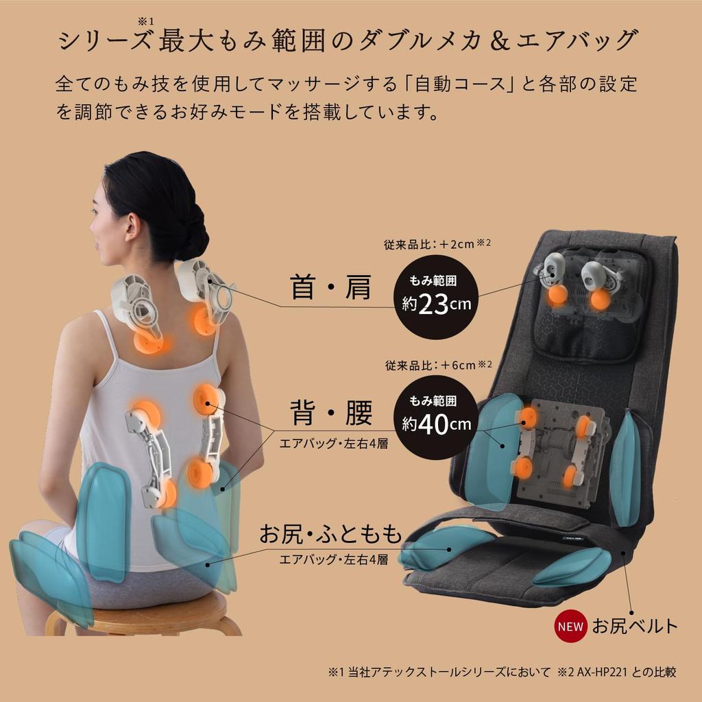 Массажное сиденье ATEX Lourdes DMA бежевое для талии, шеи, плеч AX-HP222be