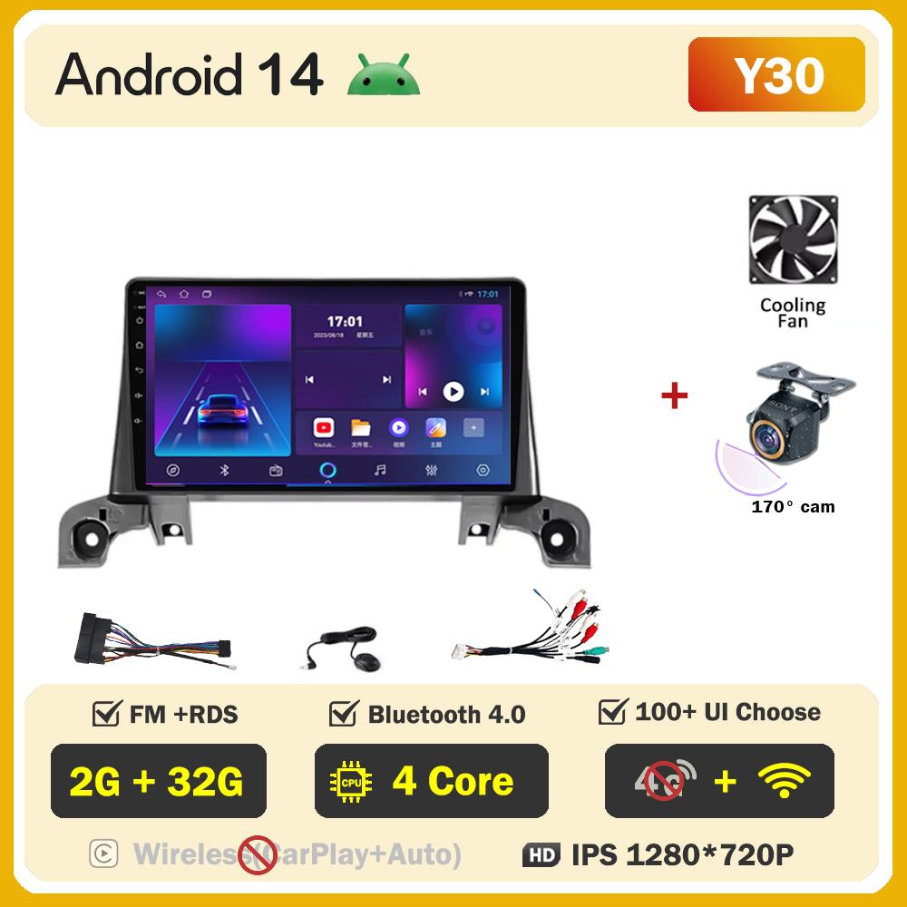 Автомагнитола Android 14 для Peugeot5008 4008 3008 2017-2020 Интеллектуальные автомобильные системы Сенсорный экран GPS-навигация Без 2din DVD RDS