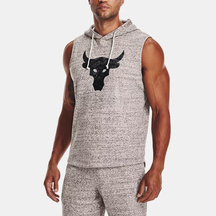 Under Armour Жилет трикотажный с капюшоном Project Training, мужской жилет, белый 1367108-112