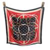 Korean version of the new summer chain simulation silk printing small square scarf professional scarf decorative headband silk scarf neck protection