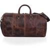 Leather Duffle Bags For Men's Leather Weekender Bag For Women Full Grain Overnight Sports Gym Duffle