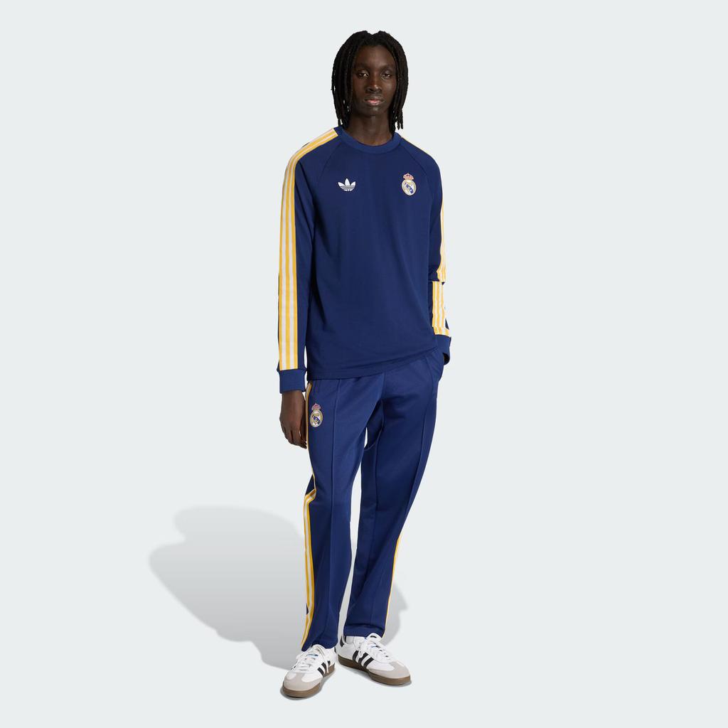 Puma Adidas Puma Adidas Реал Мадрид Футбол Спорт Повседневный Ретро Футболка с длинным рукавом Мужская Футболка KE3849