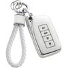 Lexus Key Fob Cover with Keychain, Soft TPU Key Case Protection Shell Fit for Lexus RX ES GS LS NX RS GX LX RC LC Smart