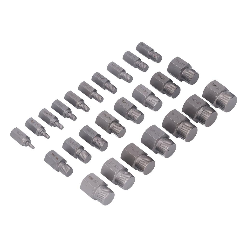 25 шт. Набор для извлечения поврежденных винтов, хромомолибденовая сталь, шестигранный болт, шпилька, экстрактор для извлечения