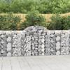 VidaXL Curved Gabion Baskets 14 Pcs 200x50x100/120 Cm Galvanized Iron, Gabion, Gabion Cage, Gabion Wall Basket, Wall 3146332