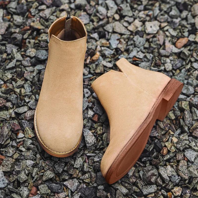 Итальянские мужские ботинки челси из натуральной кожи 2024 года, классические модные туфли челси с высоким берцем, брендовые удобные ботильоны для отдыха на природе