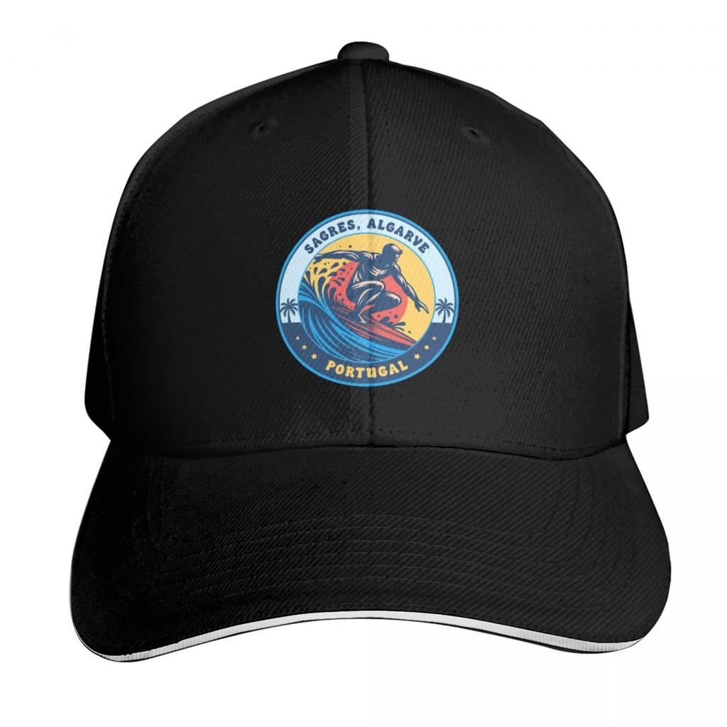 Sagres Algarve Portugal Surfing Design Baseball Cap Anime GentleUnisex Hat Trucker Cap luxury caps Luxury Women Unisexs