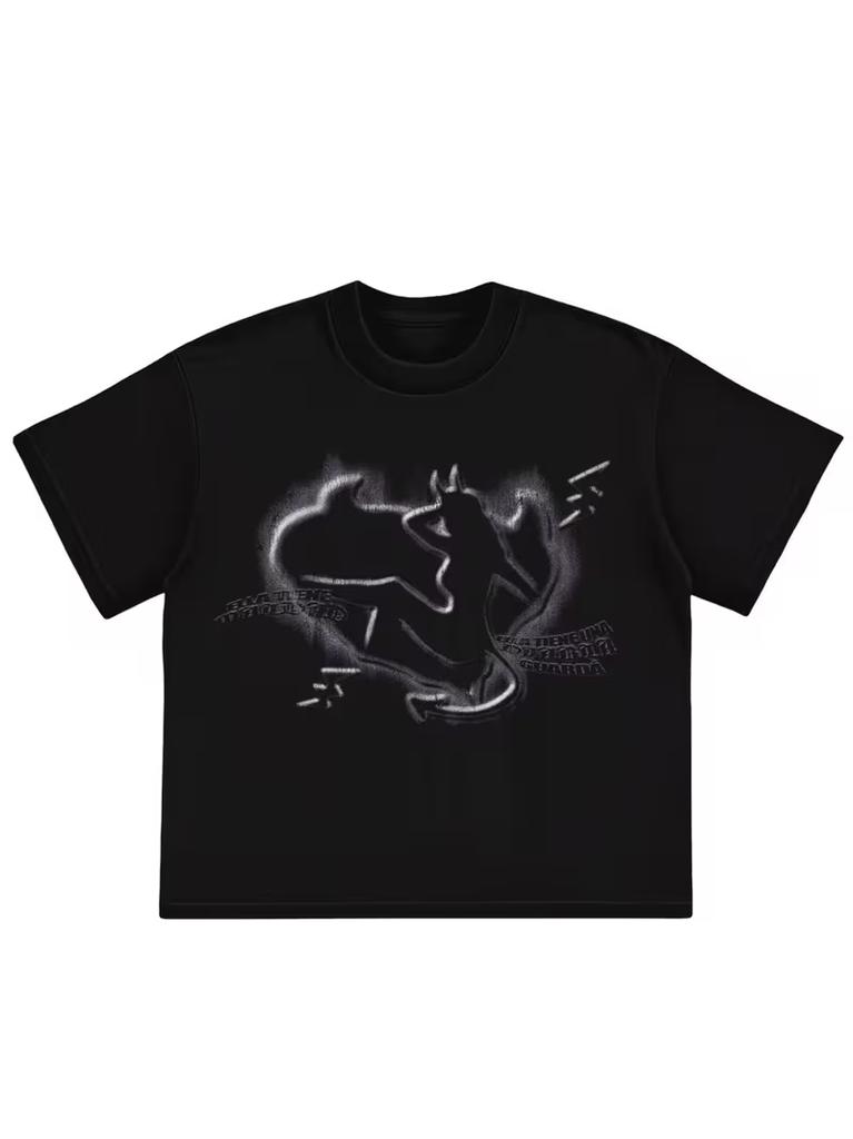 2026 New summer unisex loosefitting crew neck Tshirt with dropped shoulders casual trendy and fashionable street style
