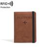 2024 RFID Anti-Theft Passport and Card Holder with Printed Ticket Pouch