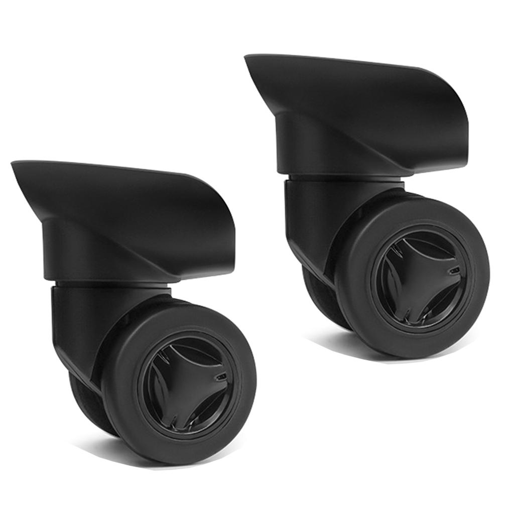 2 шт. сменные роликовые колеса для тележки, сверхпрочные роликовые колеса для багажной коробки, чемодана, поворотные на 360 градусов, бесшумные колеса