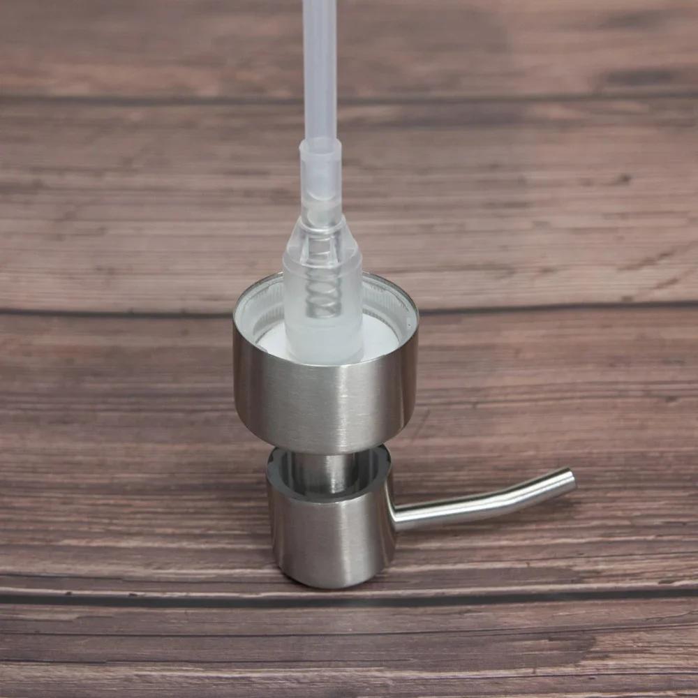 1 шт. 304 нержавеющая сталь ручной дозатор жидкого мыла головка насадка для ванной комнаты кухонный дозатор пенного мыла шампуня аксессуары
