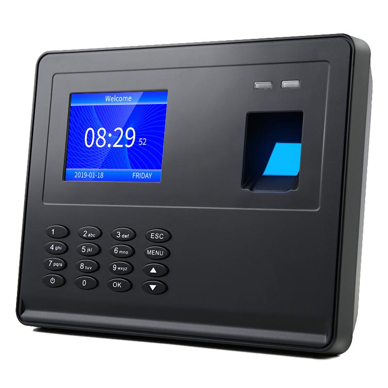 internal battery 2.8 inch built-in battery color screen, software free fingerprint attendance machine employee attendance system