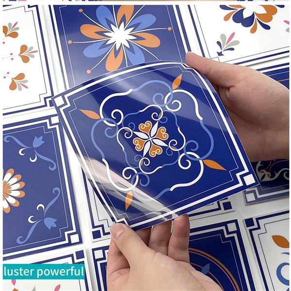 PVC Self-adhesive Sticker Waterproof DIY Tile Sticker Furniture Bathroom Kitchen Wall Stickers Removable Tile Stickers